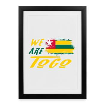 Nous sommes le Togo - Affiche encadrée (27 × 37 cm) - noir - Devant