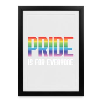 LGBT Pride Month - Pride is for everyone - Framed poster (27 × 37 cm) - black - Front