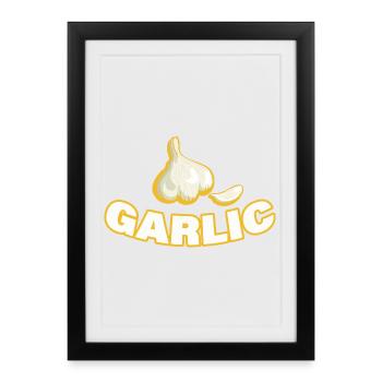 GARLIC - Framed poster (27 × 37 cm) - black - Front