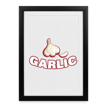 GARLIC - Framed poster (27 × 37 cm) - black - Front