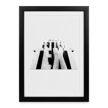 Pretty bold text - Framed poster (27 × 37 cm) - black - Front