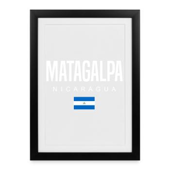 Matagalpa Nicaragua Nicaraguans - Framed poster (27 × 37 cm) - black - Front