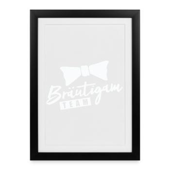 Groom Team - Framed poster (27 × 37 cm) - black - Front