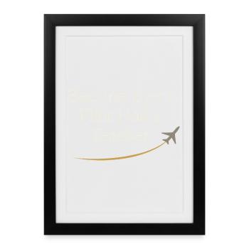 Flight Instructor Cfi Pilot Aviation Instructor - Framed poster (27 × 37 cm) - black - Front