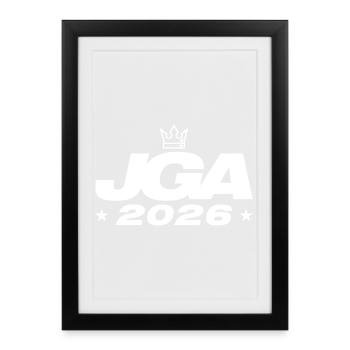 Jga 2026 Bachelor Party - Framed poster (27 × 37 cm) - black - Front