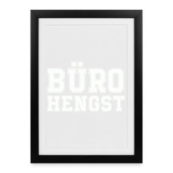 Bureau Hengst - Affiche encadrée (27 × 37 cm) - noir - Devant