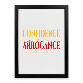 Confidence - Framed poster (27 × 37 cm) - black - Front