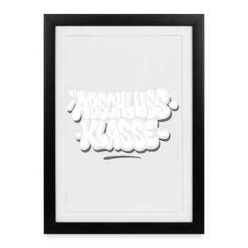 Graduating Class Graffiti - Framed poster (27 × 37 cm) - black - Front