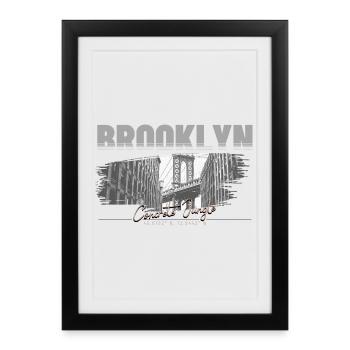 Streetwear Jungle de béton de Brooklyn - Affiche encadrée (27 × 37 cm) - noir - Devant