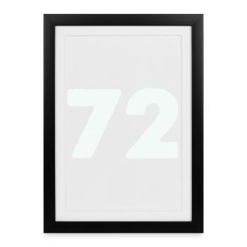 72 - Affiche encadrée (27 × 37 cm) - noir - Devant