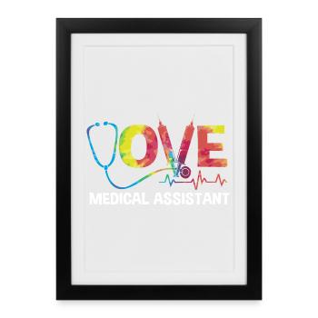 Medical Physician MFA - Framed poster (27 × 37 cm) - black - Front