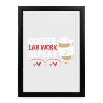 Laboratory Biology Chemistry Microscope Laboratory - Framed poster (27 × 37 cm) - black - Front