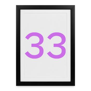 33 - Framed poster (27 × 37 cm) - black - Front