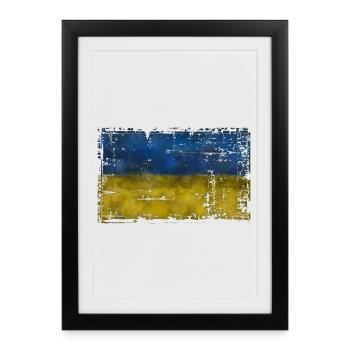 Ukraine - Affiche encadrée (27 × 37 cm) - noir - Devant