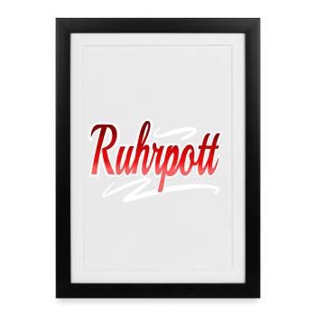 ruhrpott - Framed poster (27 × 37 cm) - black - Front