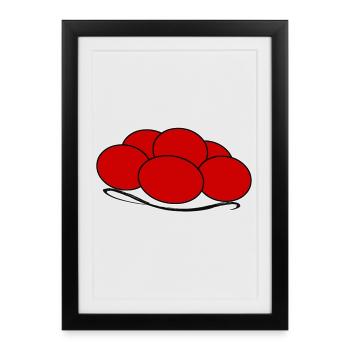 Bollenhut Black Forest Freiburg - Framed poster (27 × 37 cm) - black - Front