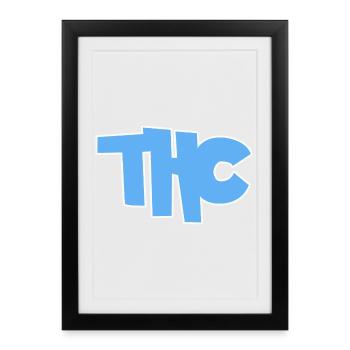 THC - Affiche encadrée (27 × 37 cm) - noir - Devant