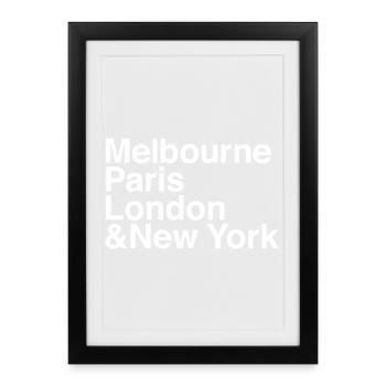 GRAND SLAM Tennis - Framed poster (27 × 37 cm) - black - Front