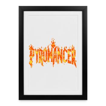 Pyromancer - Framed poster (27 × 37 cm) - black - Front