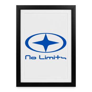 Aucune limite - Affiche encadrée (27 × 37 cm) - noir - Devant
