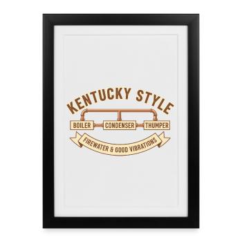 Kentucky Style - Affiche encadrée (27 × 37 cm) - noir - Devant