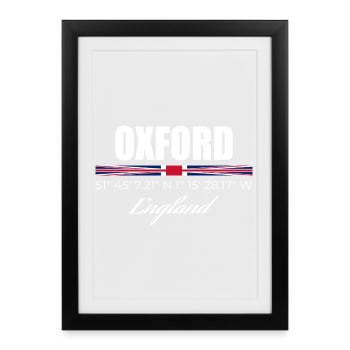 Oxford - Affiche encadrée (27 × 37 cm) - noir - Devant