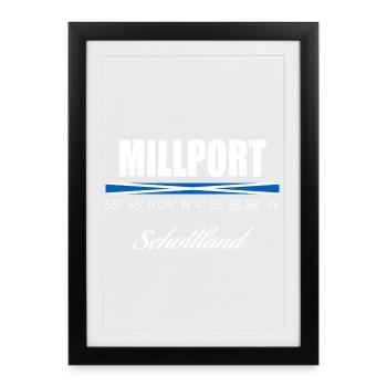 Millport - Affiche encadrée (27 × 37 cm) - noir - Devant