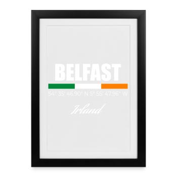 Belfast - Framed poster (27 × 37 cm) - black - Front