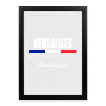 Versailles - Gerahmtes Poster (27 × 37 cm) - Schwarz - Vorne