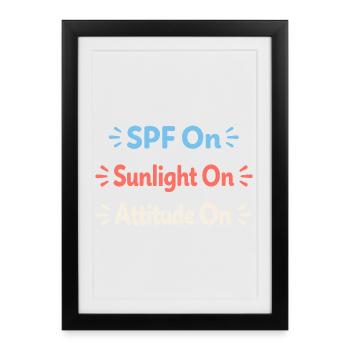 Spf Culture Identity Skin Care Humor - Framed poster (27 × 37 cm) - black - Front