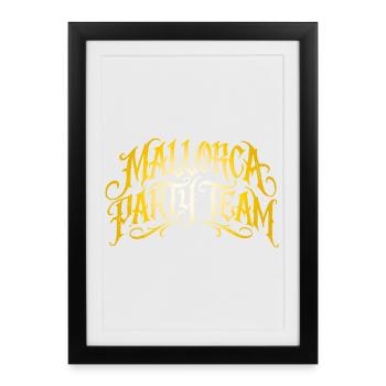 Équipe de la Fête de Majorque - Affiche encadrée (27 × 37 cm) - noir - Devant