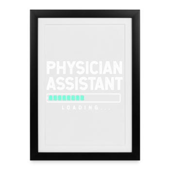 Assistant médical infirmier MFA PA - Affiche encadrée (27 × 37 cm) - noir - Devant