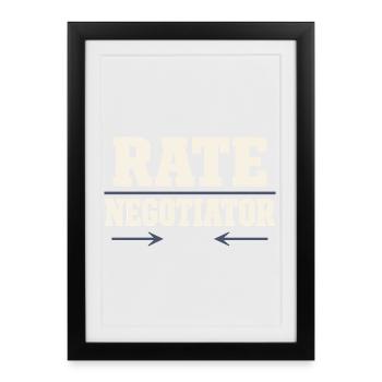 Mortgage Brokers, Loan Officers, - Framed poster (27 × 37 cm) - black - Front