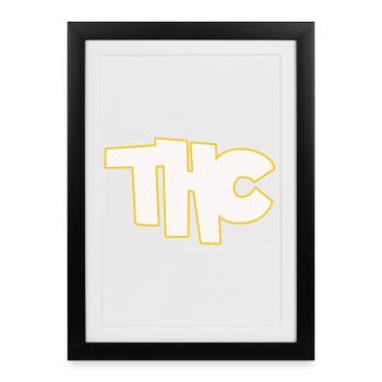 THC - Framed poster (27 × 37 cm) - black - Front