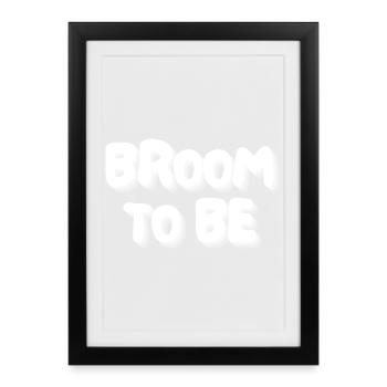 balai en devenir - Affiche encadrée (27 × 37 cm) - noir - Devant