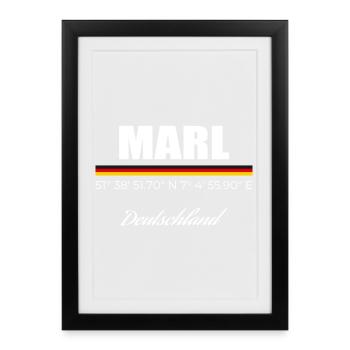 Marl - Framed poster (27 × 37 cm) - black - Front