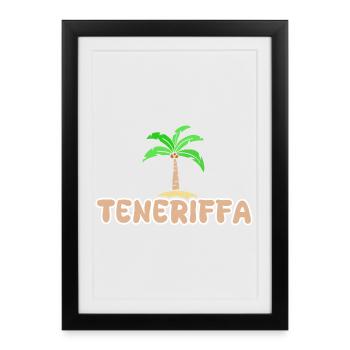 Holidays in Tenerife - Framed poster (27 × 37 cm) - black - Front