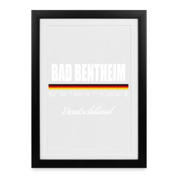Bad Bentheim - Framed poster (27 × 37 cm) - black - Front