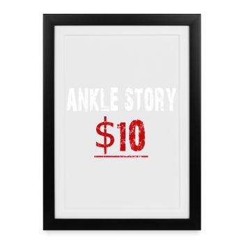 Chemaille cassée à 10 $ - Affiche encadrée (27 × 37 cm) - noir - Devant