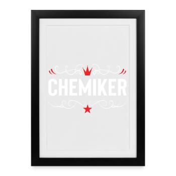 Chemiker Beruf - Gerahmtes Poster (27 × 37 cm) - Schwarz - Vorne