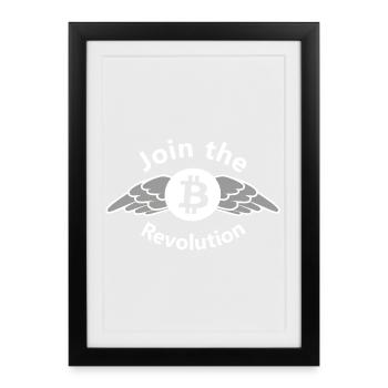 Révolution BitWings - Affiche encadrée (27 × 37 cm) - noir - Devant