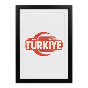 Turkey - Gerahmtes Poster (27 × 37 cm) - Schwarz - Vorne