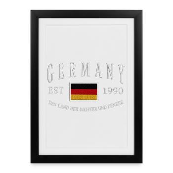 Germany Patch Emblem 1990 - Framed poster (27 × 37 cm) - black - Front