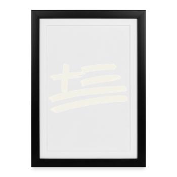 Greece Flag - Framed poster (27 × 37 cm) - black - Front