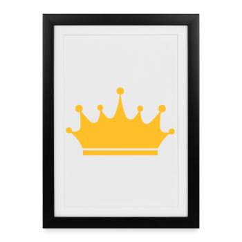 Crown - Framed poster (27 × 37 cm) - black - Front