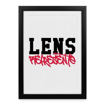 Lens Représente ! - Affiche encadrée (27 × 37 cm) - noir - Devant