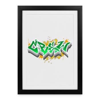 Équipage - Affiche encadrée (27 × 37 cm) - noir - Devant