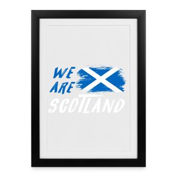 We are Scotland flags design - Framed poster (27 × 37 cm) - black - Front