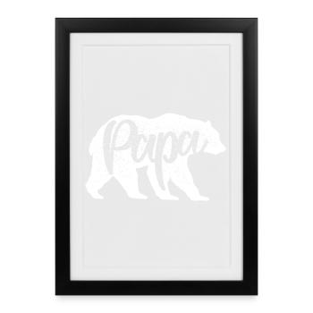 Wildcat Script Monochrome - Framed poster (27 × 37 cm) - black - Front