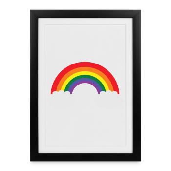 Rainbow LGBTQ Design - Framed poster (27 × 37 cm) - black - Front